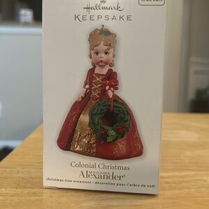 Hallmark Colonial Christmas ornament -Madame Alexander series